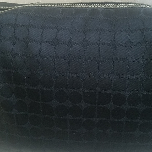 Kate Spade black canvas and leather shoulder bag - Picture 2 of 8
